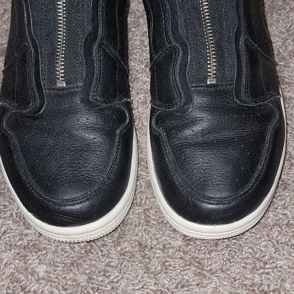 Nike Air Jordan 1 Women's Retro High Zip Premium Black & Red Sneaker Shoes Sz 9 - Picture 14 of 16